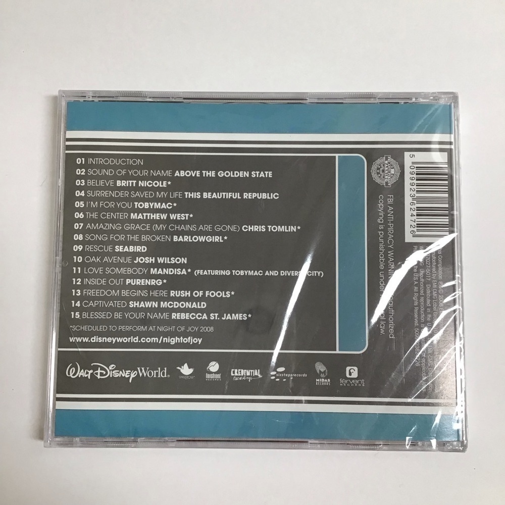 Disney World Night of Joy Christian Music CD 2008 Hollywood Studio Various NEW - Picture 2 of 2